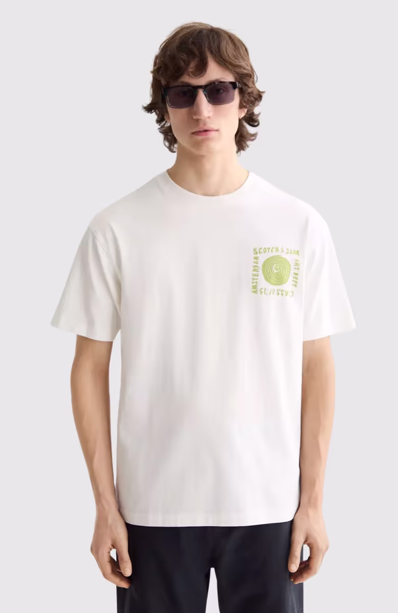 Relaxed-Fit Washed Artwork T-Shirt