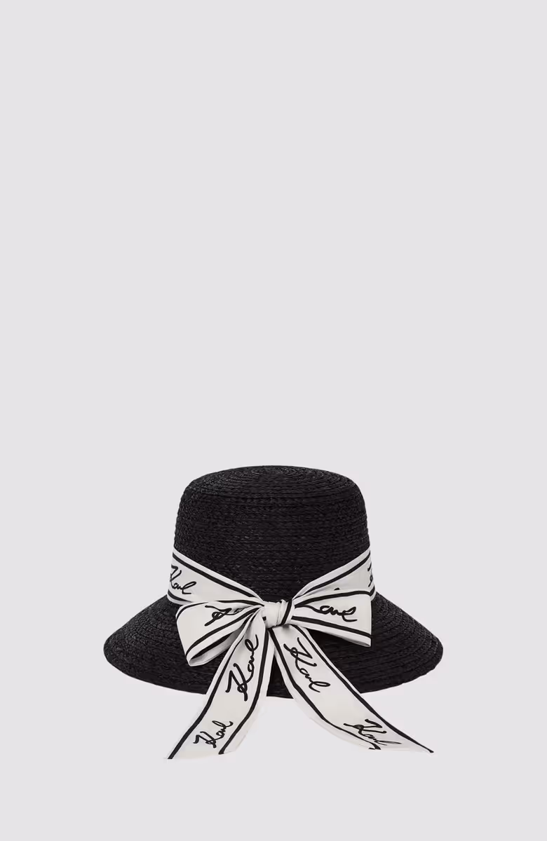 K/Signature Raffia Hat
