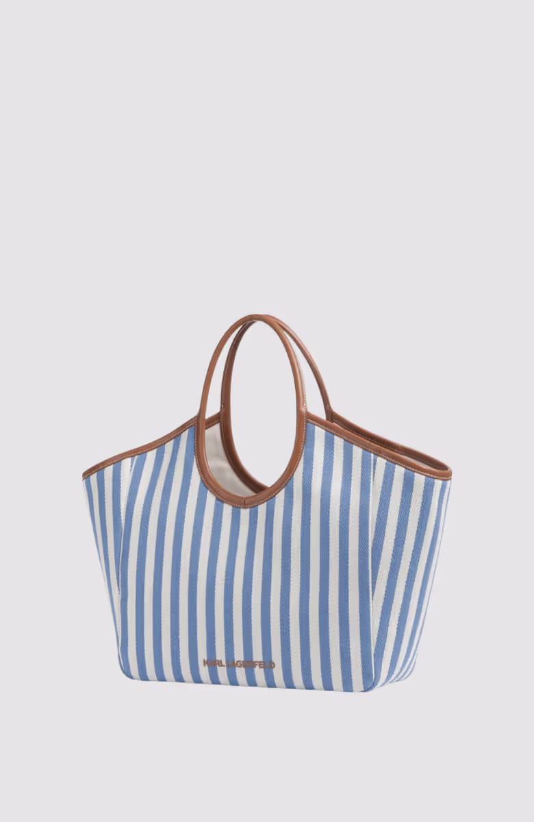 K/Autograph Stripe Canvas Bag