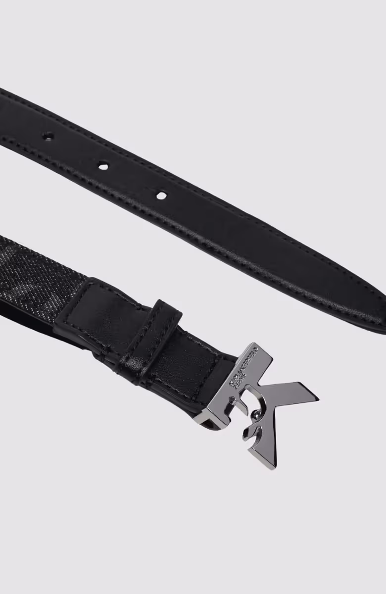 K Logo Aop Denim Belt