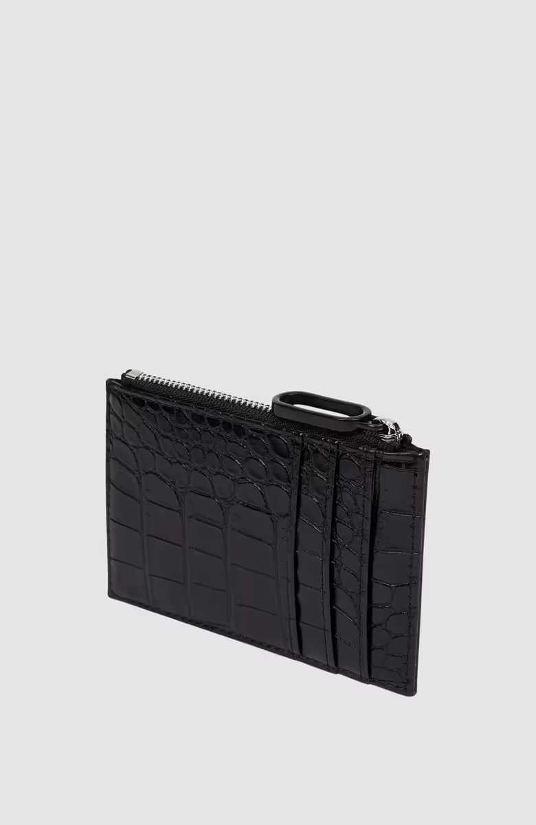 KLJ Logo Chain Cardholder Croc