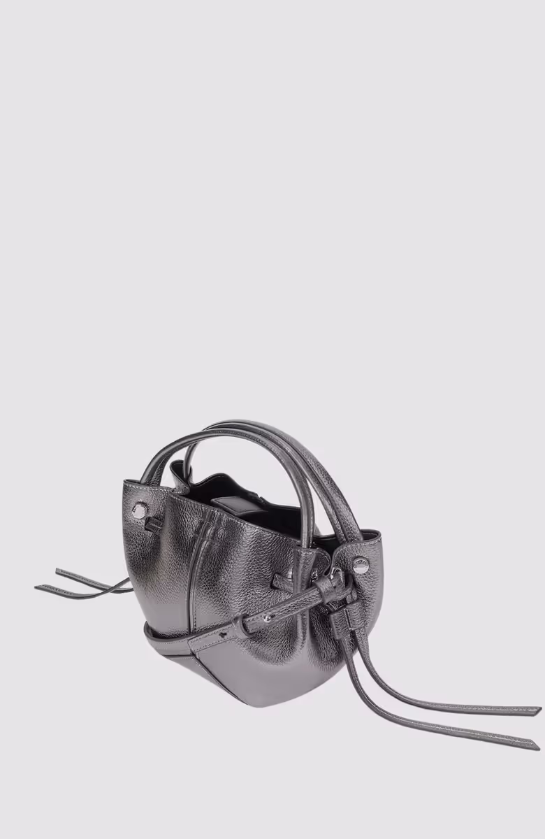 K/Pierced Mini Bucket Metallic