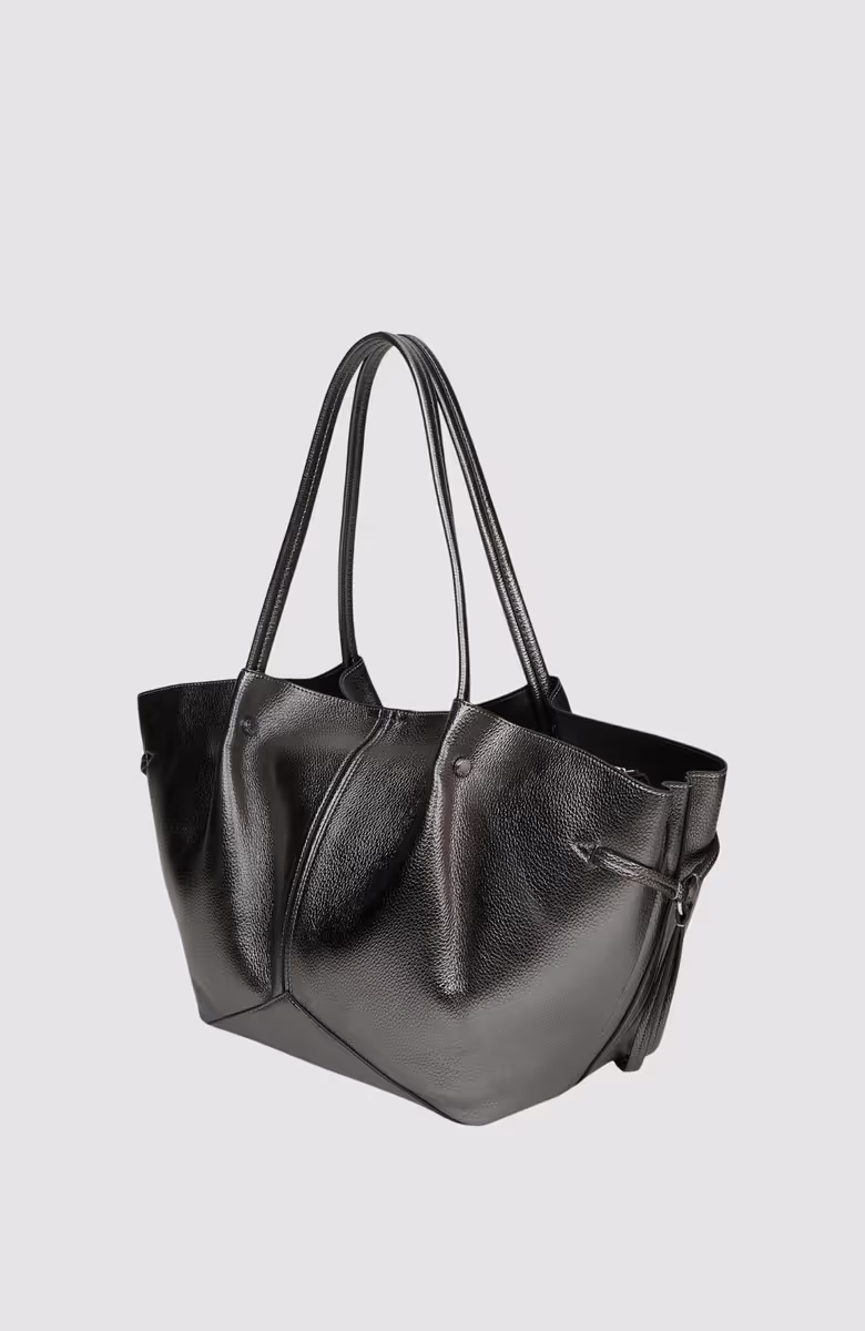 K/Pierced Md Tote Metallic