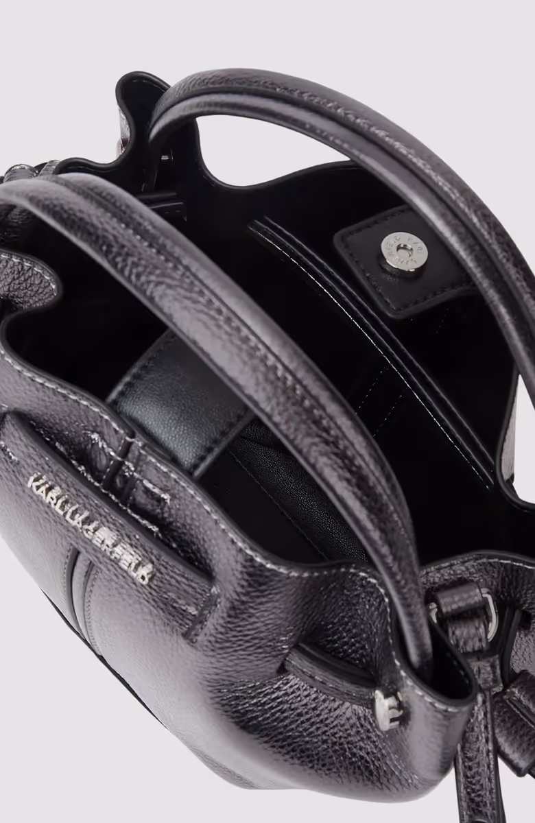 K/Pierced Mini Bucket Metallic