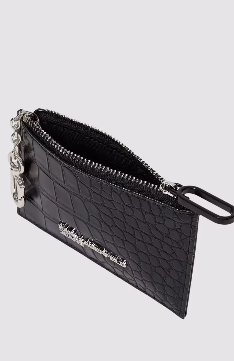 KLJ Logo Chain Cardholder Croc