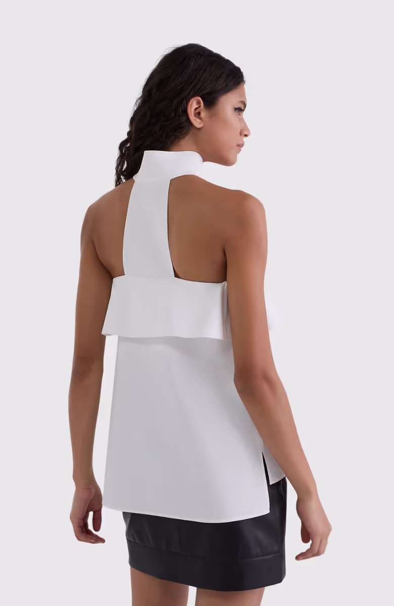 Strapless Poplin Blouse