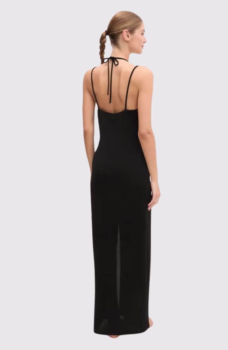 Karl Dna Shine Halter Dress