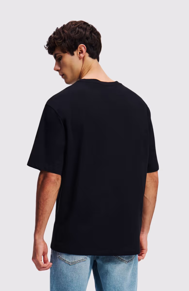 Linen Blend Logo T-Shirt