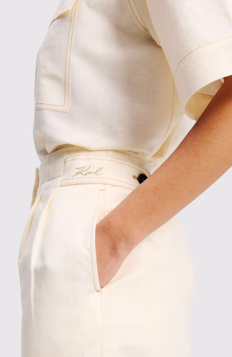 Linen Blend Shorts
