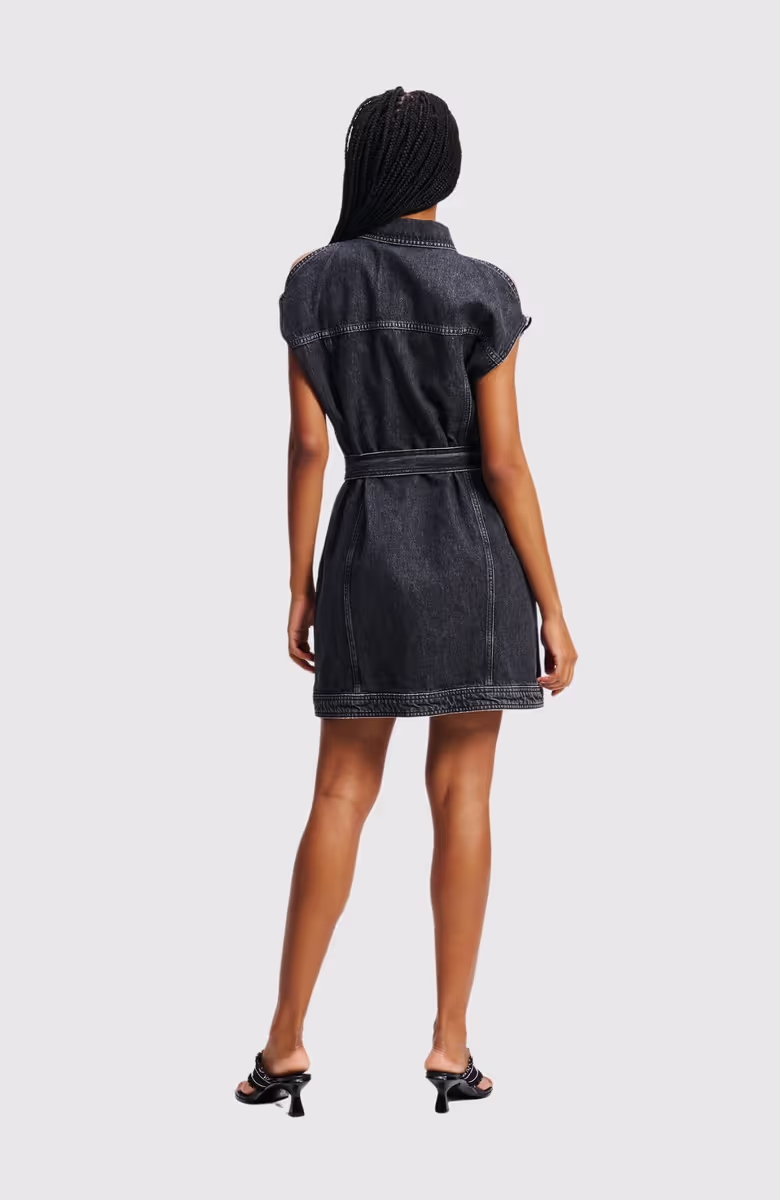 Klj Belted Denim Dress