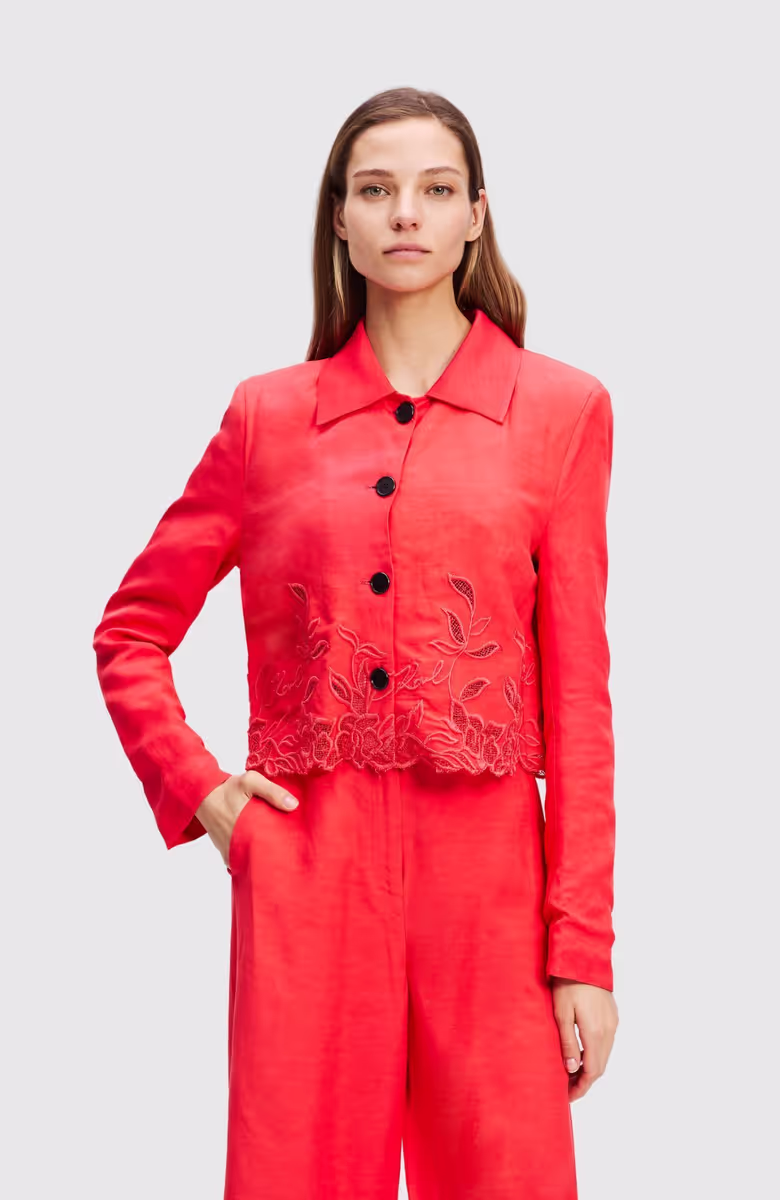 Embroidery Cut Out Jacket