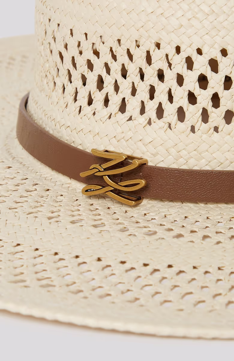 K/Autograph Belt Straw Hat