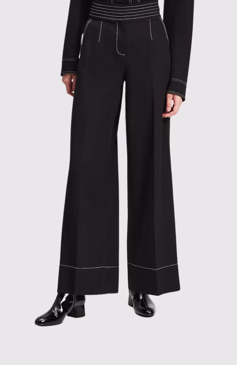 Contrast Stitch Pants