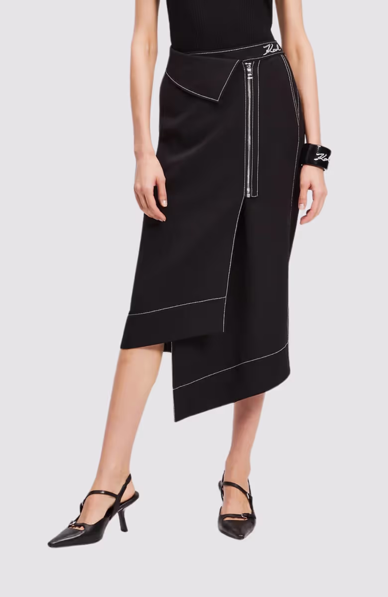 Contrast Stitch Skirt