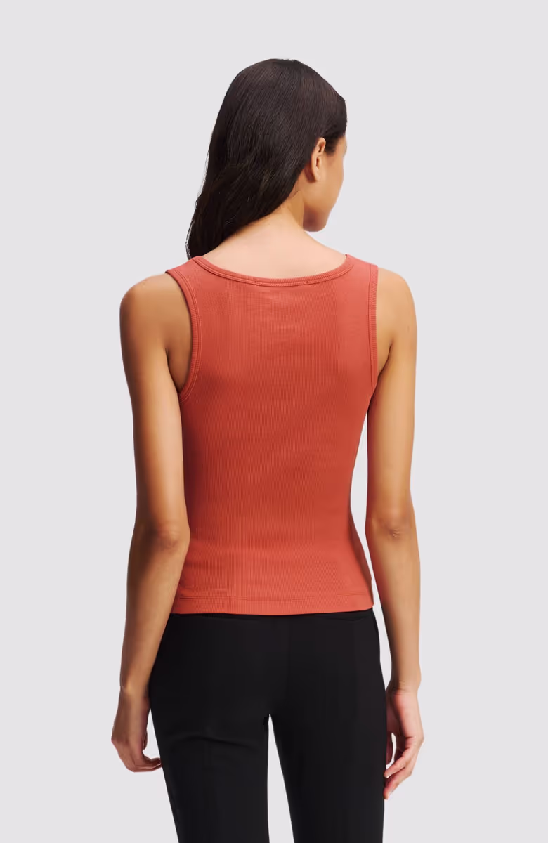 Ribbed V-Neck Tank Top