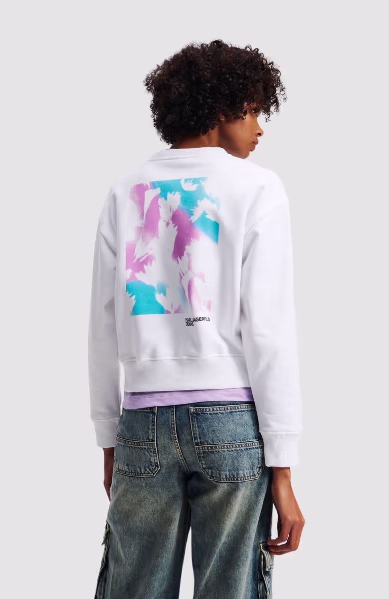 Klj Reg Box Floral Sweat