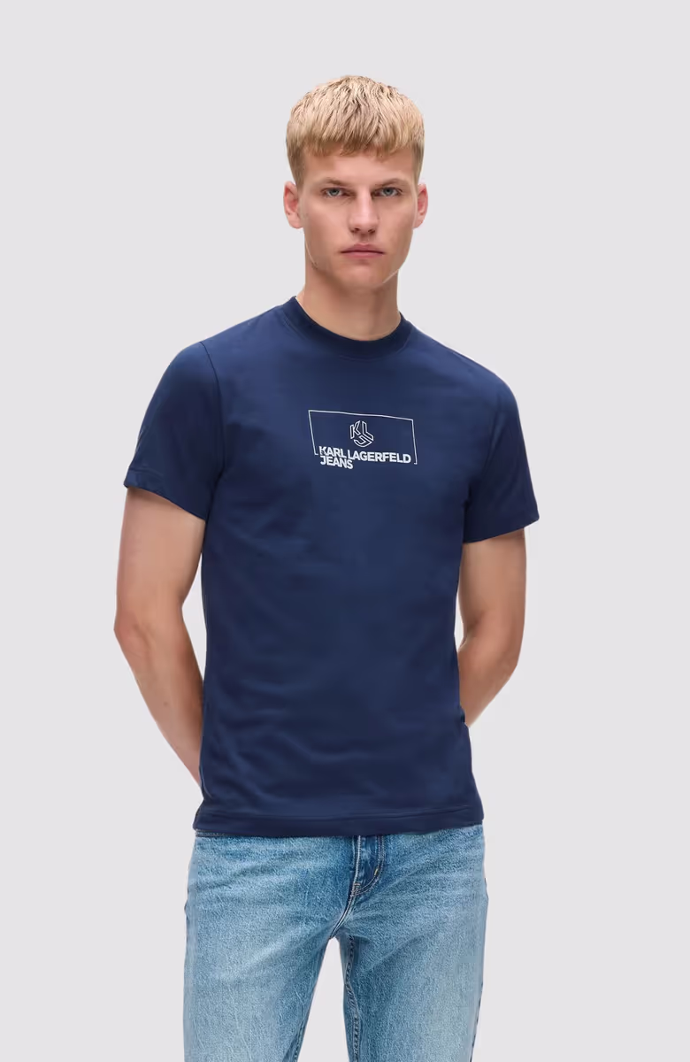 Klj Slim Outline Logo Tee