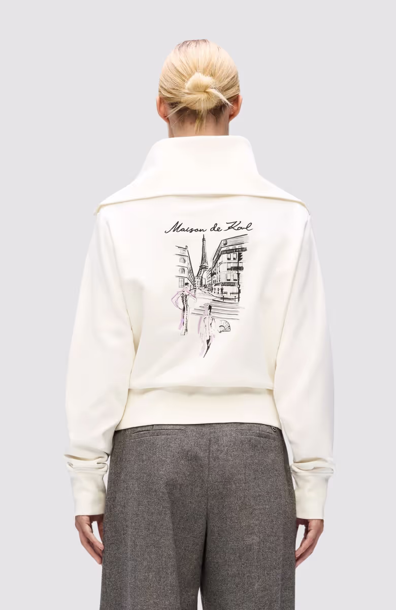 Paris Sketch Eiffel Half Zip