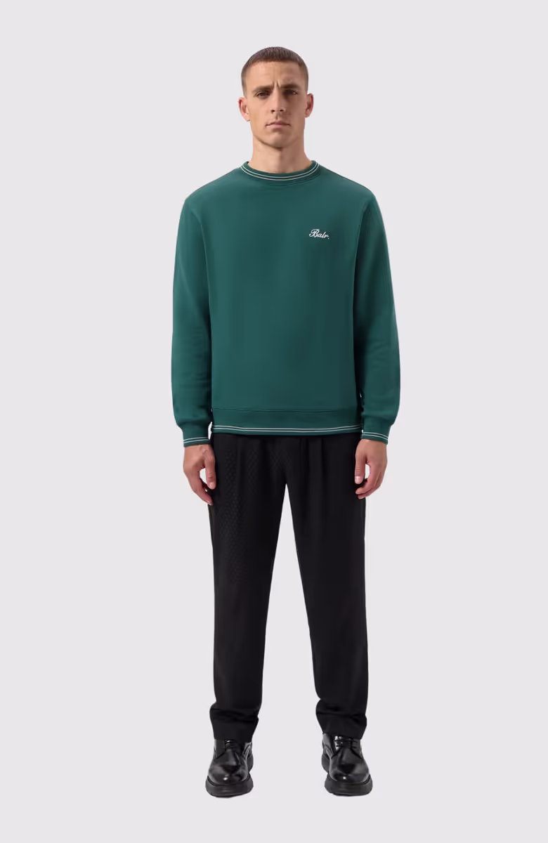 Tape Striped Crewneck