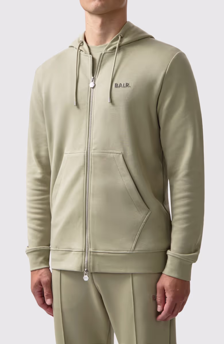 Q-Series Regular Fit Zip Through Hoodie