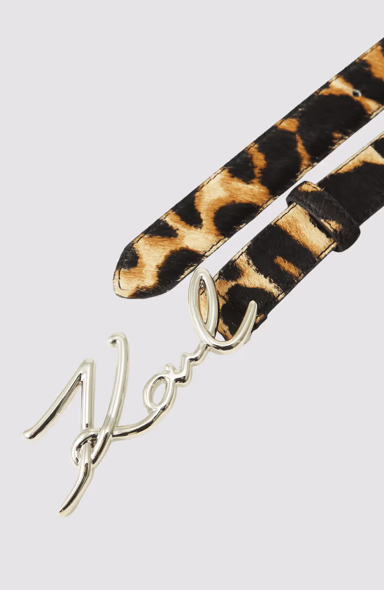K/Signature Leopard H2.5 Belt
