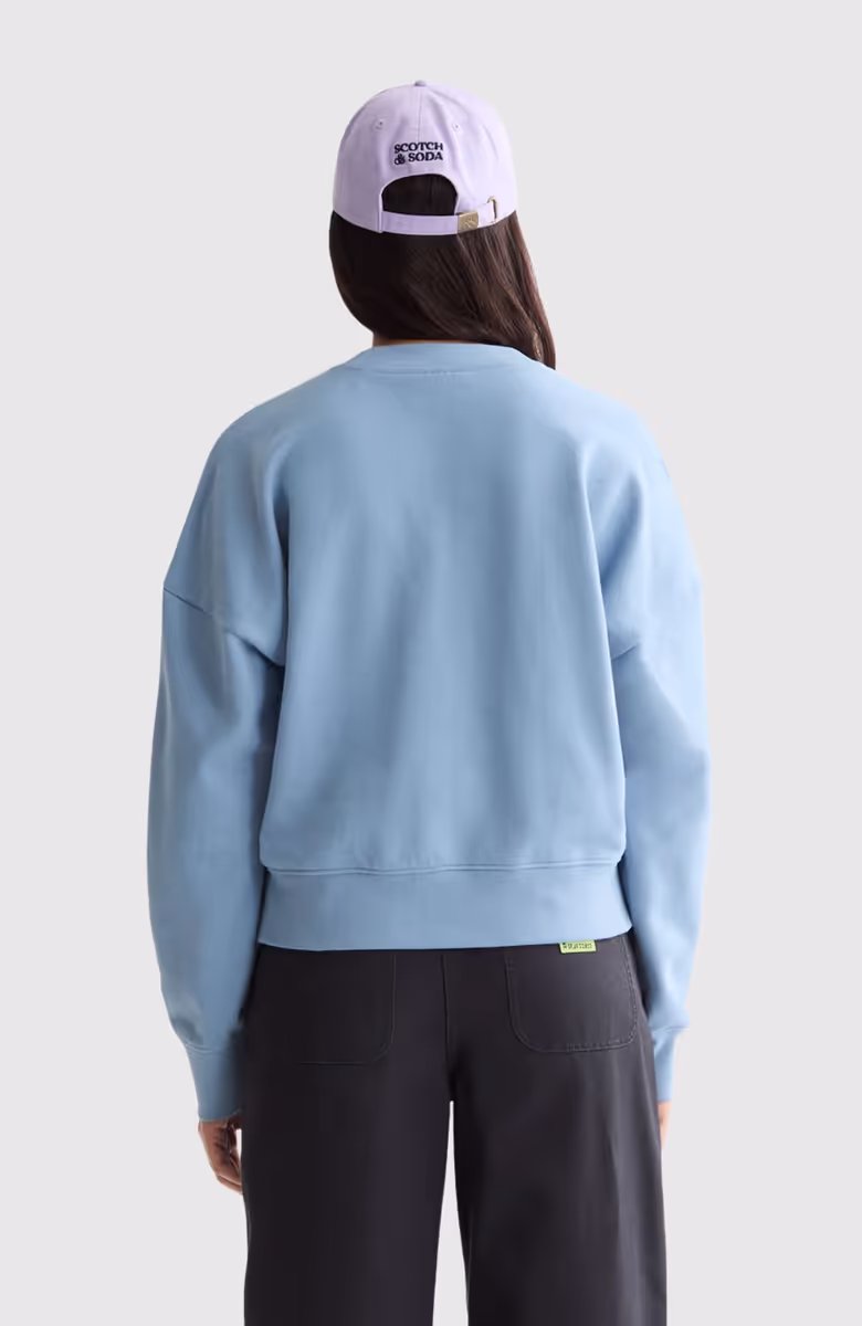Embroidered logo relaxed fit sweatshirt
