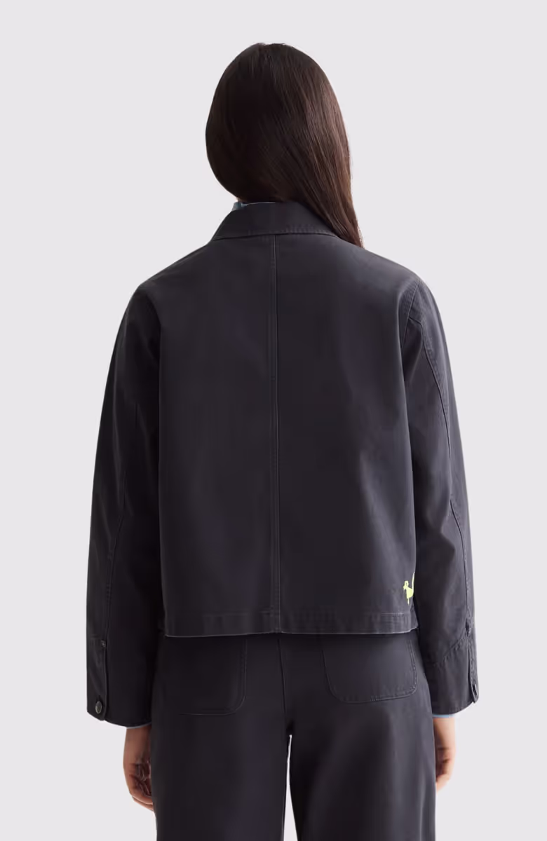 Washed workwear jacket