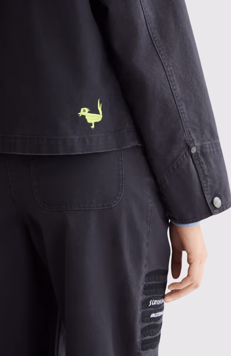 Washed workwear jacket