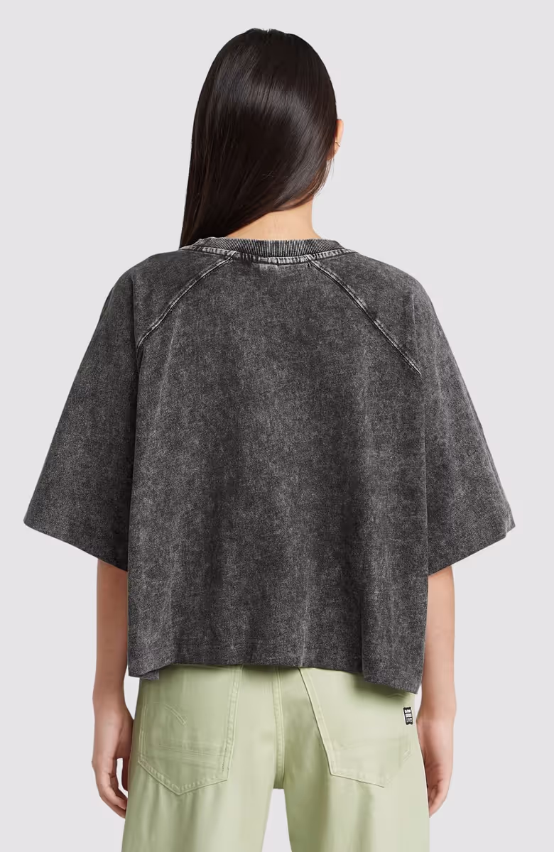 Washed multi logo oversized r t wmn