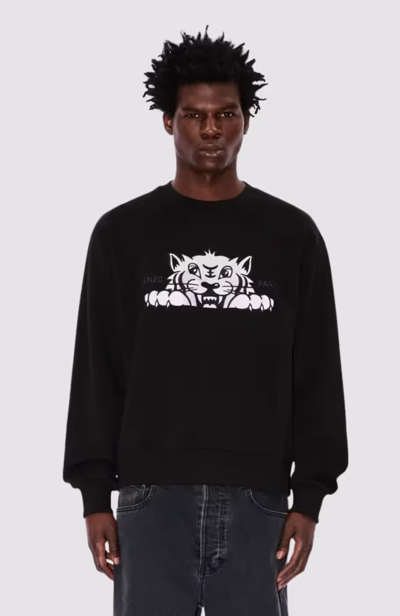 Happy Tiger Crewneck Sweatshirt