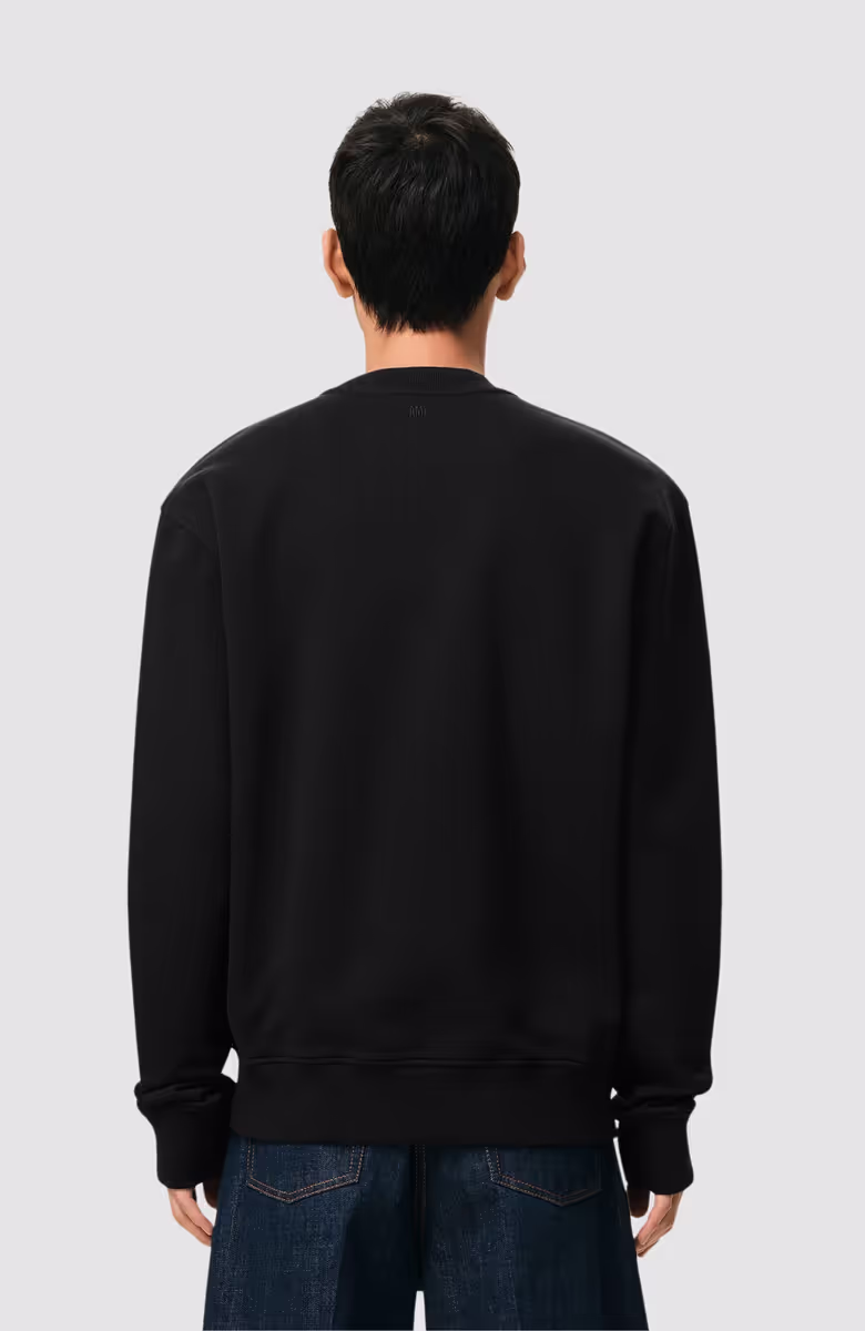 SWEATSHIRT WITH CONTRASTED AMI DE COEUR