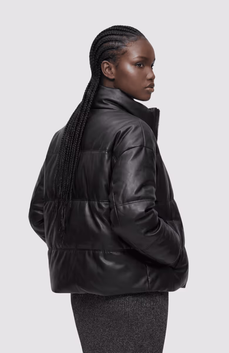 KLJ Faux Leather Puffer