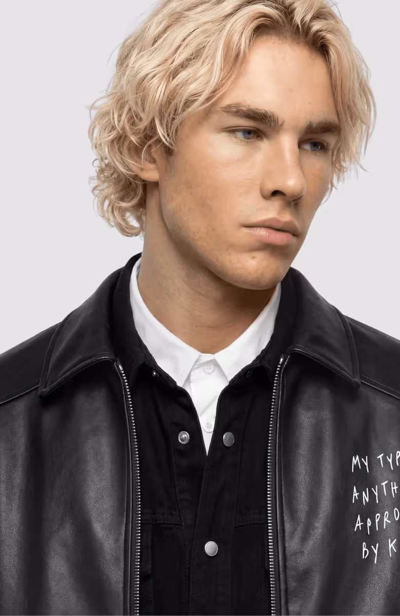 KLJ X Pt Faux Leather Jacket