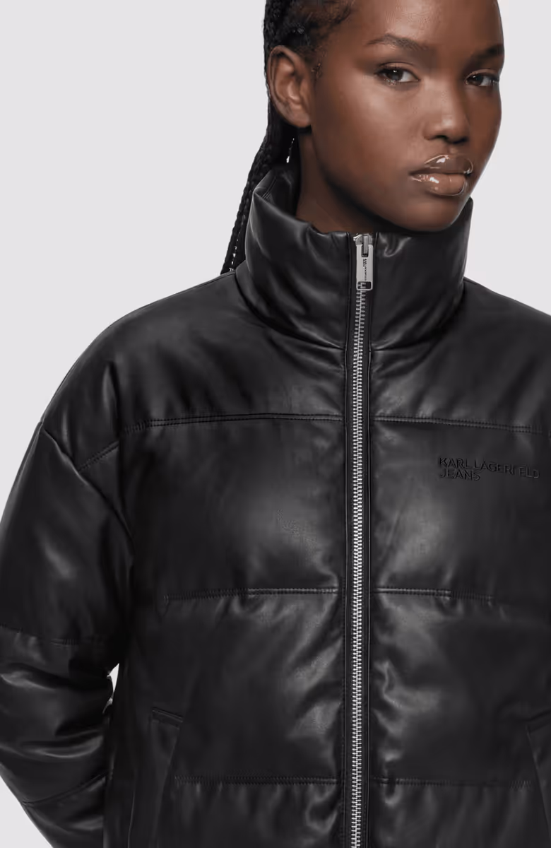 KLJ Faux Leather Puffer