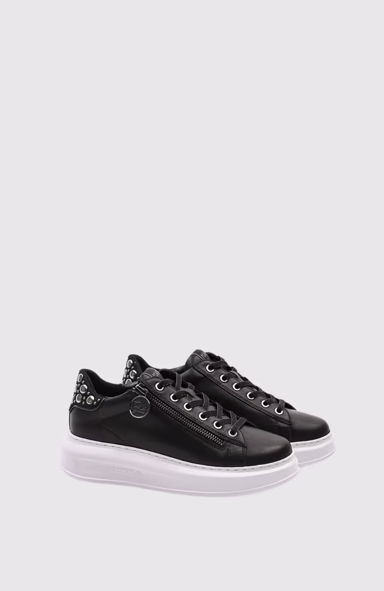 KAPRI Mirror Studs Zip Lo