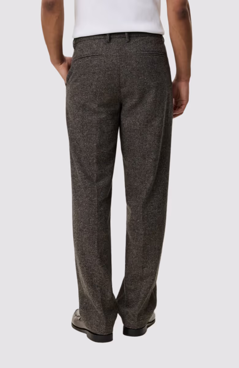 Wool Melange Slack Pants