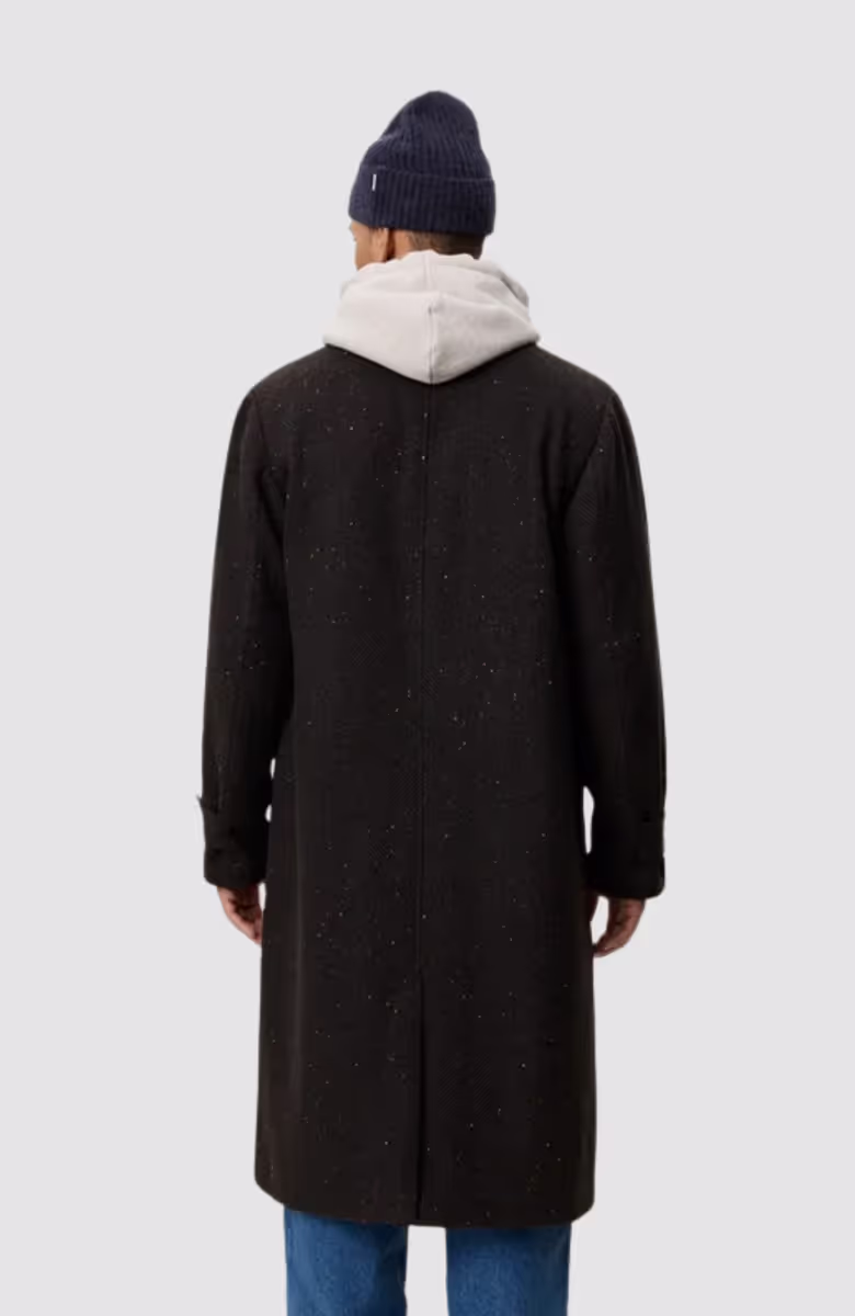 Herringbone Wool Coat