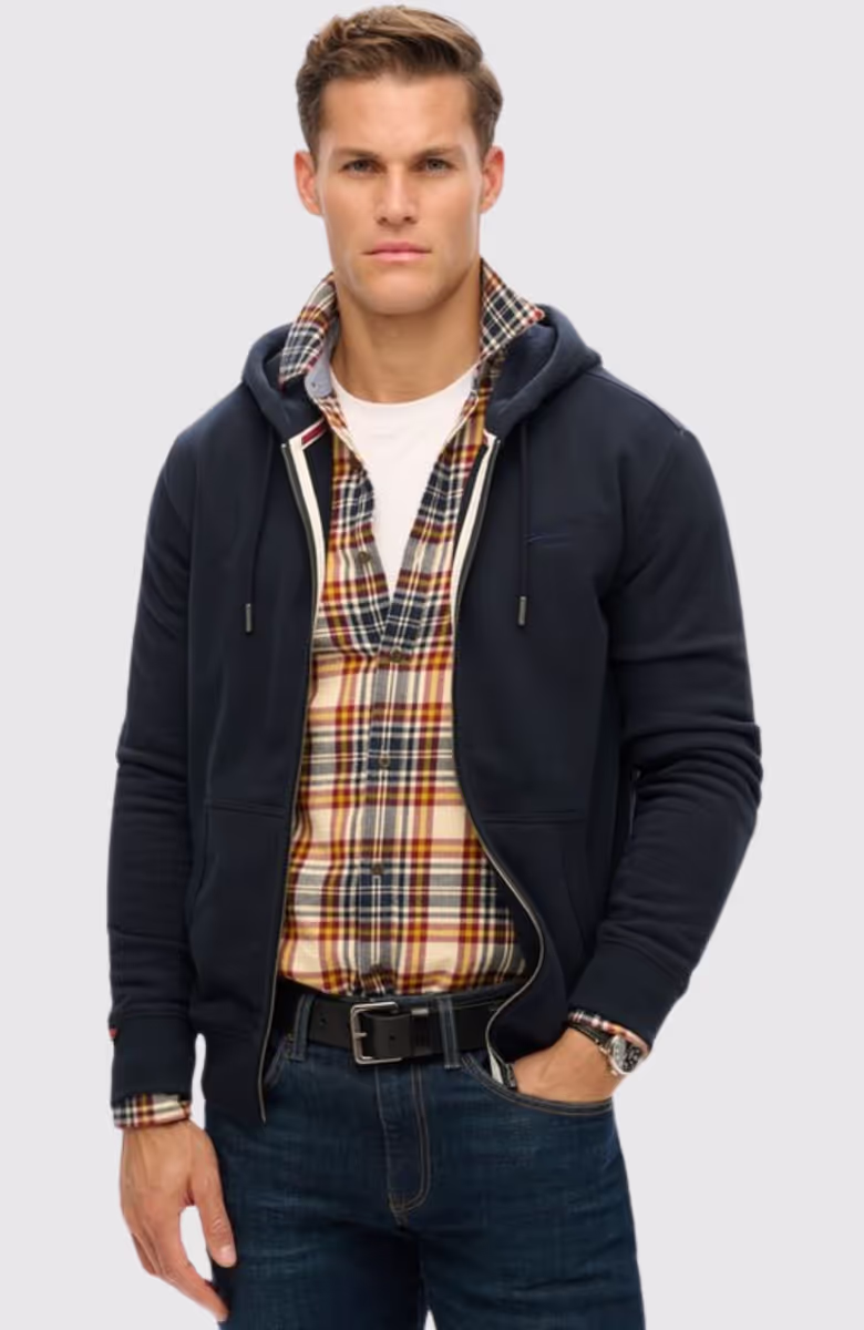 ESSENTIAL LOGO ZIP HOODIE HB