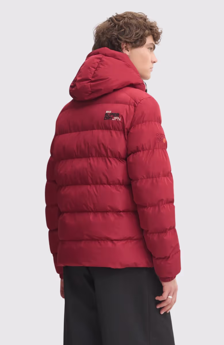 Hooded Sports Puffer Jacket