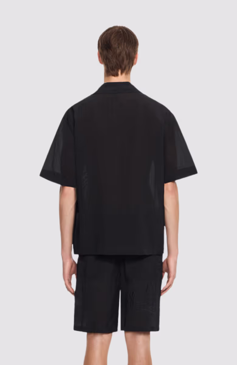 Handstyle Logo Organza Bowling Shirt