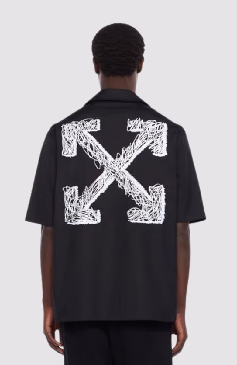 Scribble Arr Popl Bowling Shirt