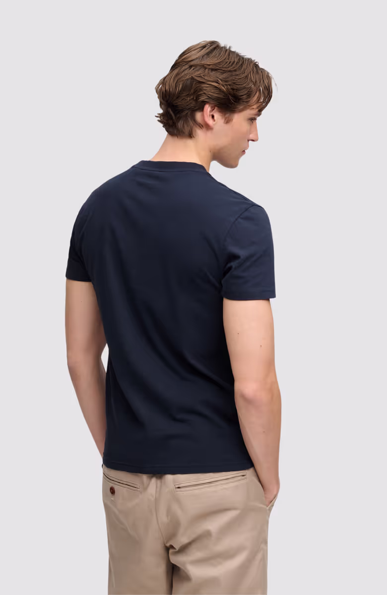 Essential Stacked Logo Emb Tee