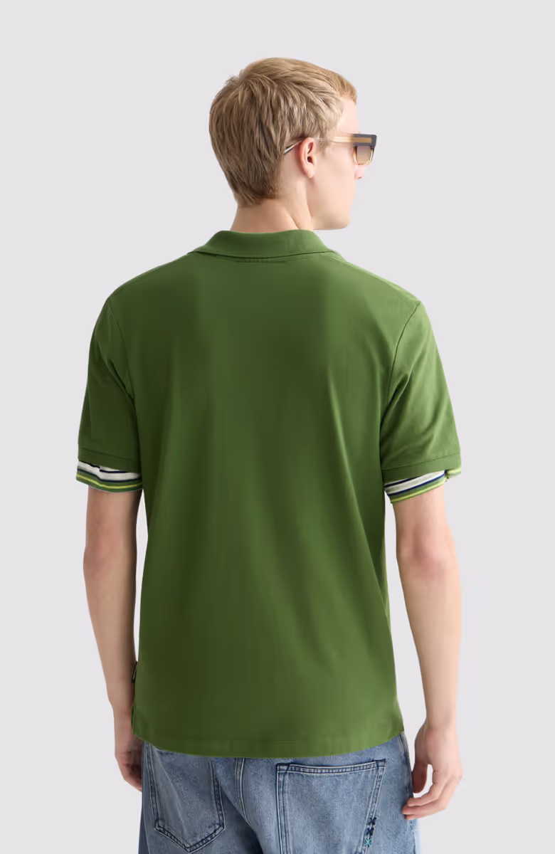 Seasonal core pique chest logo polo