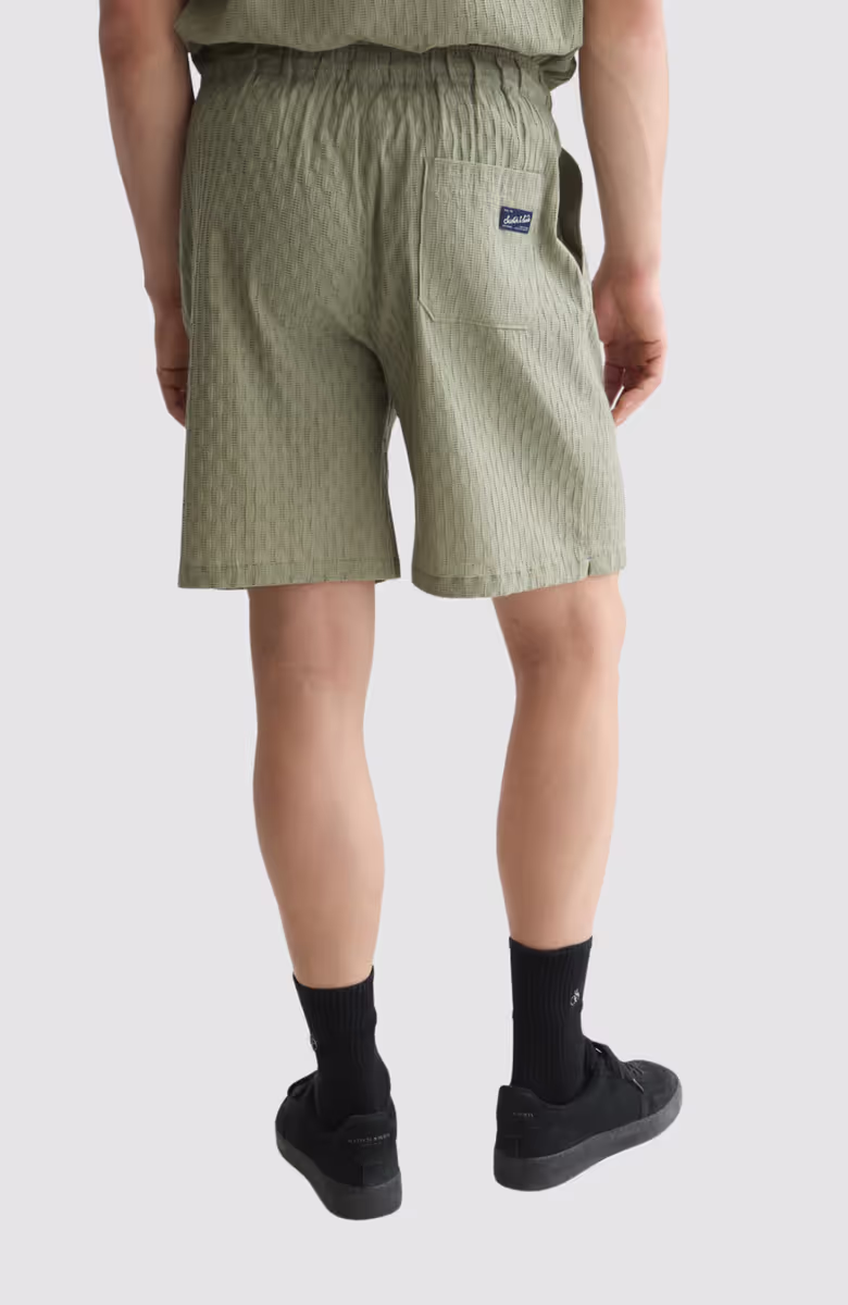 Jacquard Seersucker Bermuda Shorts