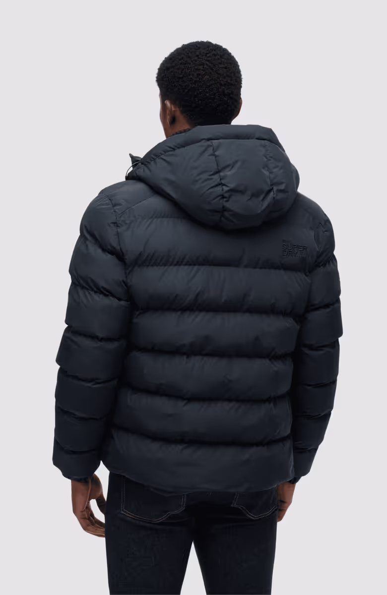 Hooded Sports Puffer Jacket
