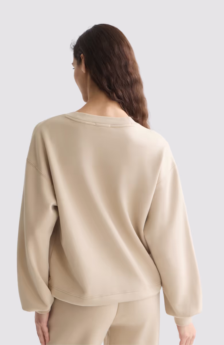 Modal V-neck sweatshirt