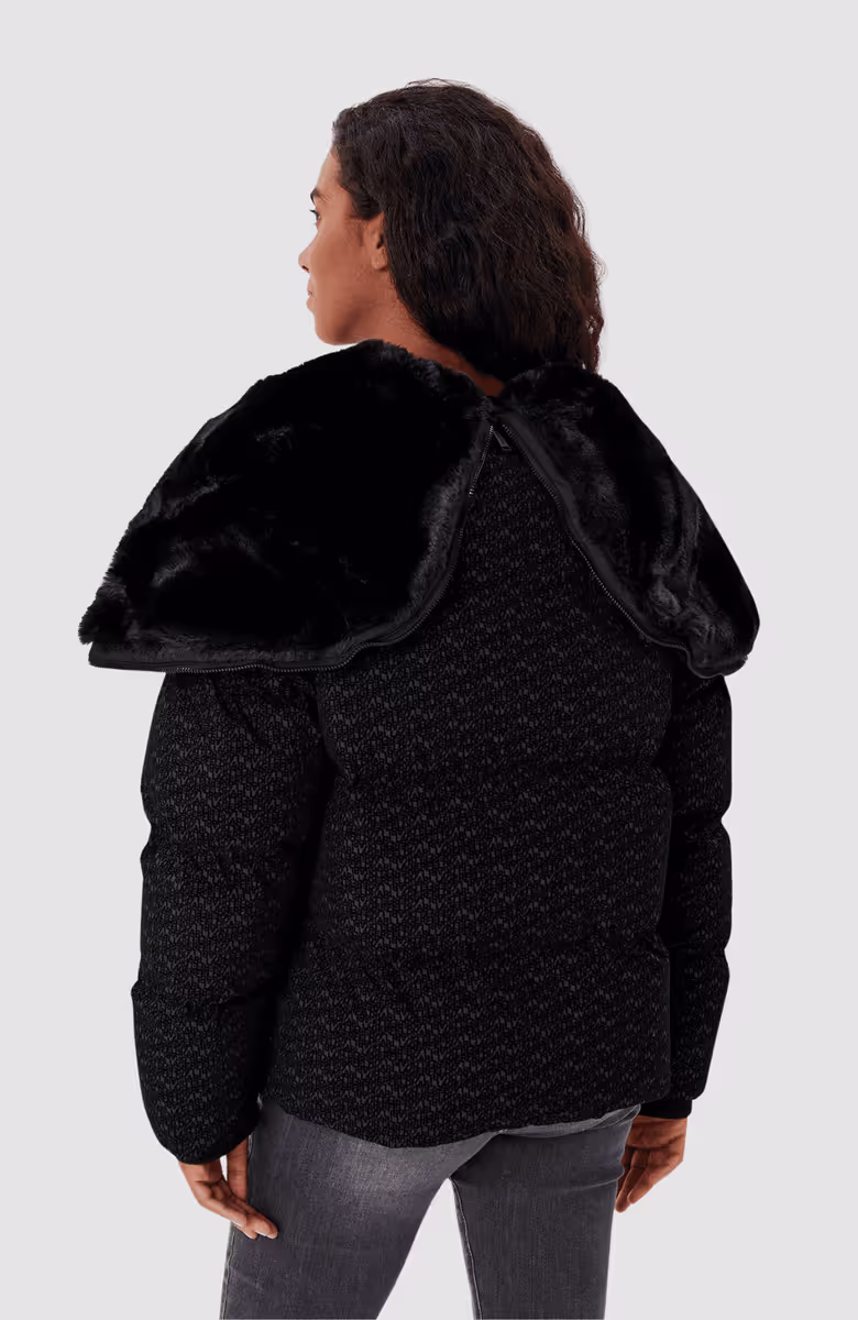 Flock Logo Puffer Jacket