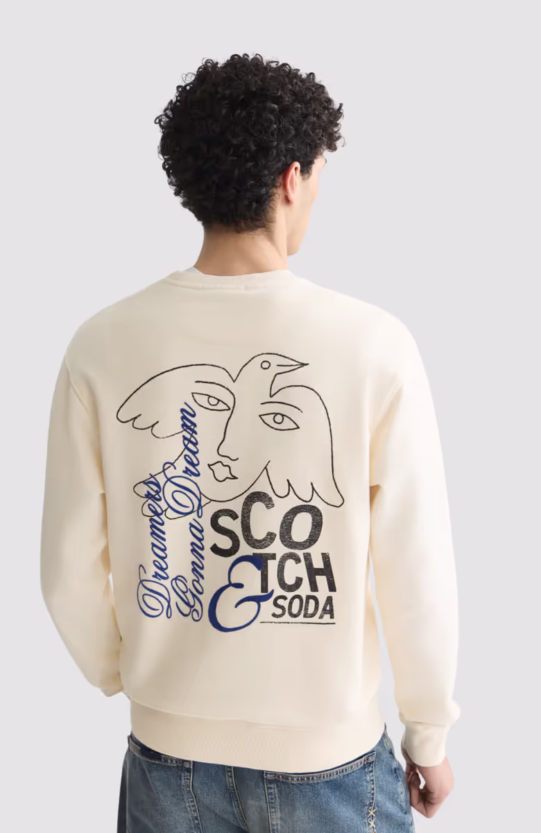 Front And Back Artwork Regular-Fit Sweatshirt