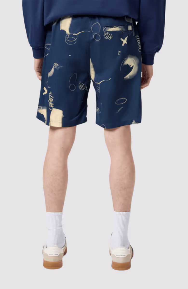 Printed Long-Length Swimshort
