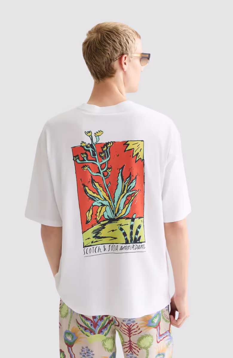 Front and back artwork loosefit Tshirt